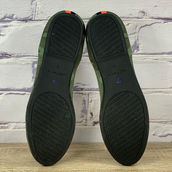 Rothy's The Loafer Olive Green Camo Slip On Shoes Women's Size 8 Flats Retired - Picture 7 of 8